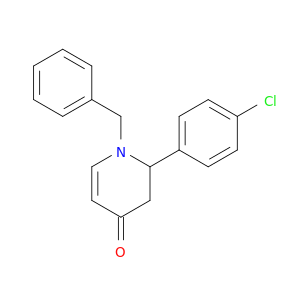 4(1H)-Pyridinone, 2-(4-chlorophenyl)-2,3-dihydro-1-(phenylmethyl)-