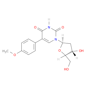 Uridine, 2'-deoxy-5-(4-methoxyphenyl)-