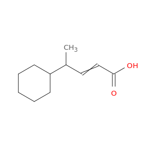 2-Pentenoic acid, 4-cyclohexyl-
