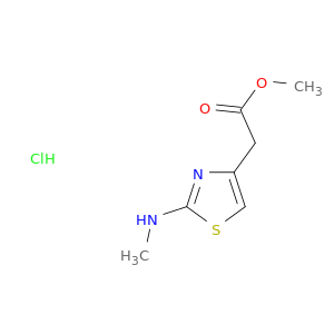 methyl 2-[2-(methylamino)-1,3-thiazol-4-yl]acetate hydrochloride