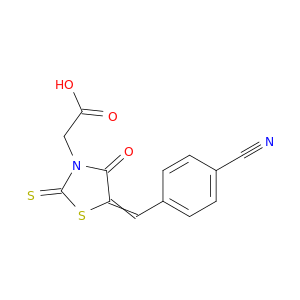 3-Thiazolidineaceticacid, 5-[(4-cyanophenyl)methylene]-4-oxo-2-thioxo-