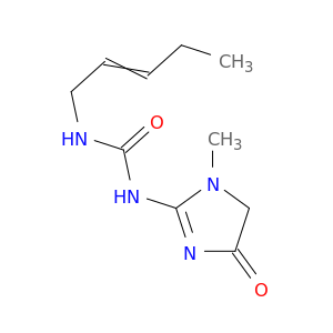 Urea, N-(4,5-dihydro-1-methyl-4-oxo-1H-imidazol-2-yl)-N'-2-pentenyl-
