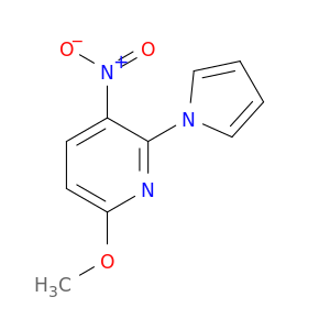 Pyridine,6-methoxy-3-nitro-2-(1H-pyrrol-1-yl)-