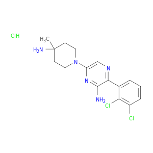6-(4-氨基-4-甲基-1-哌啶基)-3-(2,3-二氯苯基)-2-吡嗪胺盐酸盐