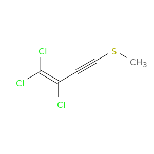 1-Buten-3-yne, 1,1,2-trichloro-4-(methylthio)-