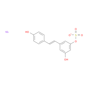 1,3-苯二硫醇,5-[(1E)-2-(4-羟基苯基)乙烯基]-,1-(硫酸氢),钠盐(1：1)