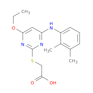 Acetic acid, [[4-[(2,3-dimethylphenyl)amino]-6-ethoxy-2-pyrimidinyl]thio]-