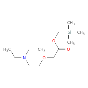 Acetic acid, [2-(diethylamino)ethoxy]-, (trimethylsilyl)methyl ester