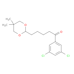 3',5'-DICHLORO-5-(5,5-DIMETHYL-1,3-DIOXAN-2-YL)VALEROPHENONE