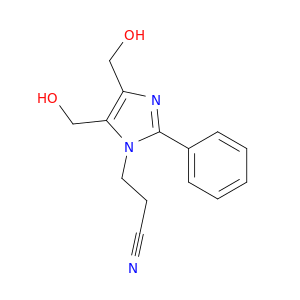 1H-Imidazole-1-propanenitrile, 4,5-bis(hydroxymethyl)-2-phenyl-