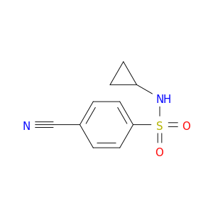 4-cyano-N-cyclopropylbenzene-1-sulfonamide