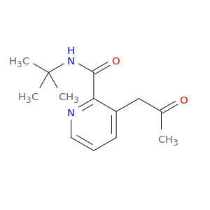 2-Pyridinecarboxamide, N-(1,1-dimethylethyl)-3-(2-oxopropyl)-