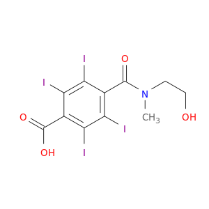 4-[(2-hydroxyethyl)(methyl)carbamoyl]-2,3,5,6-tetraiodobenzoic acid