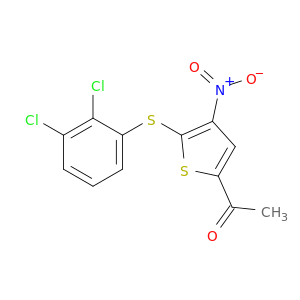1-(5-((2,3-二氯苯基)硫基)-4-硝基噻吩-2-基)乙烷-1-酮