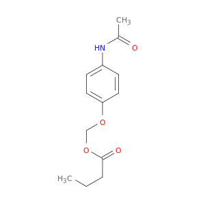 Butanoic acid, [4-(acetylamino)phenoxy]methyl ester