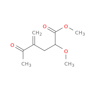 Hexanoic acid, 2-methoxy-4-methylene-5-oxo-, methyl ester