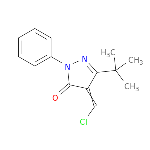 3-tert-butyl-4-(chloromethylidene)-1-phenyl-4,5-dihydro-1H-pyrazol-5-one