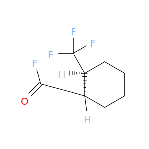 Cyclohexanecarbonylfluoride, 2-(trifluoromethyl)-, cis- (9CI)