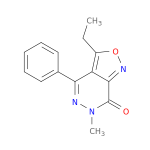 Isoxazolo[3,4-d]pyridazin-7(6H)-one, 3-ethyl-6-methyl-4-phenyl-