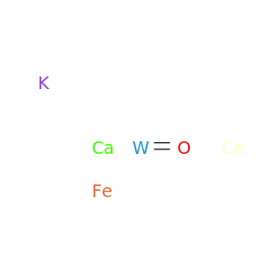 Calcium cerium iron potassium tungsten oxide