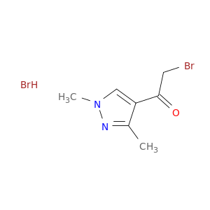 2-bromo-1-(1,3-dimethyl-1H-pyrazol-4-yl)ethan-1-one hydrobromide