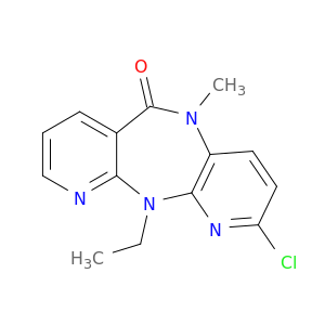 2-Chloro-N11-ethyl-N5-methyl-5,11-dihydro-6H-dipyrido(3,2-b:2,3-e)(1,4)diazepin-6-one