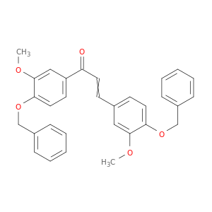2-Propen-1-one, 1,3-bis[3-methoxy-4-(phenylmethoxy)phenyl]-
