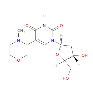 Uridine, 2'-deoxy-5-(4-methyl-3-morpholinyl)-