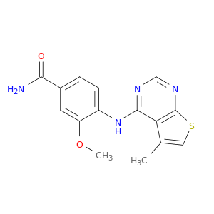 Benzamide, 3-methoxy-4-[(5-methylthieno[2,3-d]pyrimidin-4-yl)amino]-