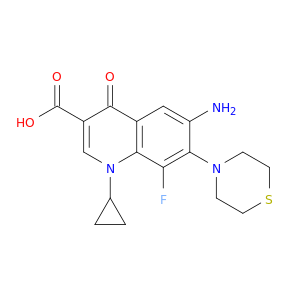 3-Quinolinecarboxylicacid, 6-amino-1-cyclopropyl-8-fluoro-1,4-dihydro-4-oxo-7-(4-thiomorpholinyl)-