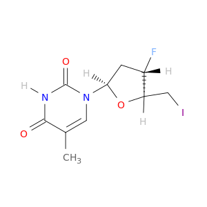 Thymidine, 3',5'-dideoxy-3'-fluoro-5'-iodo-