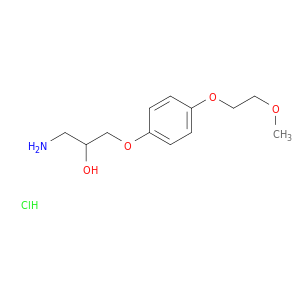 2-Propanol, 1-amino-3-[4-(2-methoxyethoxy)phenoxy]-, hydrochloride