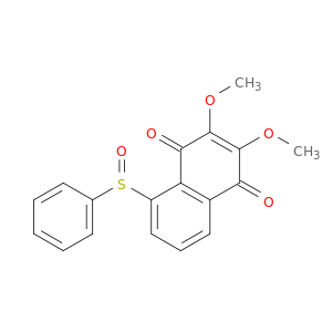 1,4-Naphthalenedione, 2,3-dimethoxy-5-(phenylsulfinyl)-