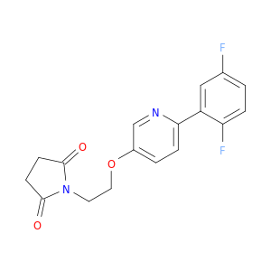 2,5-Pyrrolidinedione, 1-[2-[[6-(2,5-difluorophenyl)-3-pyridinyl]oxy]ethyl]-