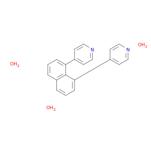 Pyridine, 4,4'-(1,8-naphthalenediyl)bis-, hydrate (1:3)