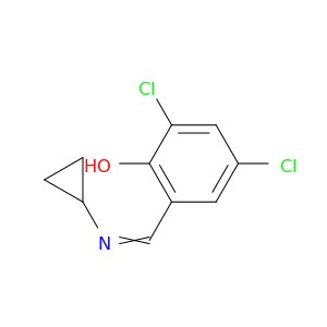 Phenol, 2,4-dichloro-6-[(cyclopropylimino)methyl]-