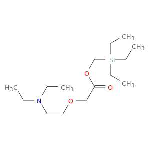 Acetic acid, [2-(diethylamino)ethoxy]-, (triethylsilyl)methyl ester