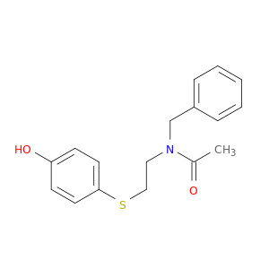 Acetamide, N-[2-[(4-hydroxyphenyl)thio]ethyl]-N-(phenylmethyl)-