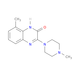 2(1H)-Quinoxalinone, 8-methyl-3-(4-methyl-1-piperazinyl)-