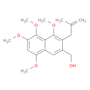 2-Naphthalenemethanol, 4,5,6,8-tetramethoxy-3-(2-methyl-2-propenyl)-