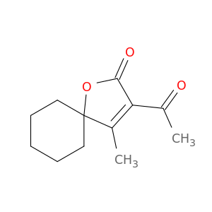 1-Oxaspiro[4.5]dec-3-en-2-one, 3-acetyl-4-methyl-