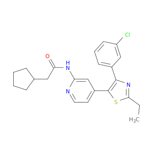 N-[4-[4-(3-CHLOROPHENYL)-2-ETHYL-1,3-THIAZOL-5-YL]-2-PYRIDYL]CYCLOPENTYLACETAMIDE