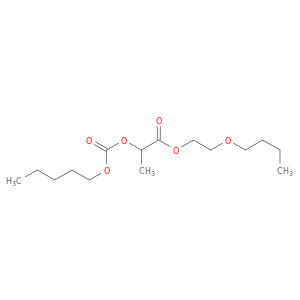 Propanoic acid,2-[[(pentyloxy)carbonyl]oxy]-, 2-butoxyethyl ester