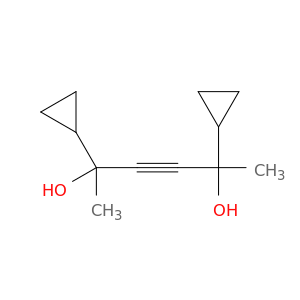 3-Hexyne-2,5-diol,2,5-dicyclopropyl-