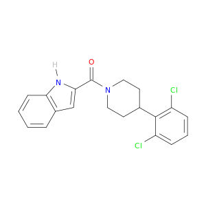 Piperidine, 4-(2,6-dichlorophenyl)-1-(1H-indol-2-ylcarbonyl)-