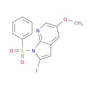 2-Iodo-5-methoxy-1-(phenylsulfonyl)-1H-pyrrolo[2,3-b]pyridine
