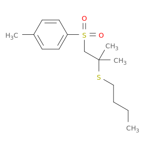 Benzene, 1-[[2-(butylthio)-2-methylpropyl]sulfonyl]-4-methyl-