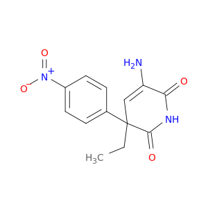 2,6(1H,3H)-Pyridinedione, 5-amino-3-ethyl-3-(4-nitrophenyl)-