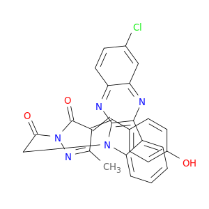 3H-Pyrazol-3-one,2-[2-(2-chloro-6H-indolo[2,3-b]quinoxalin-6-yl)acetyl]-2,4-dihydro-4-[(4-hydroxyphenyl)methylene]-5-methyl-
