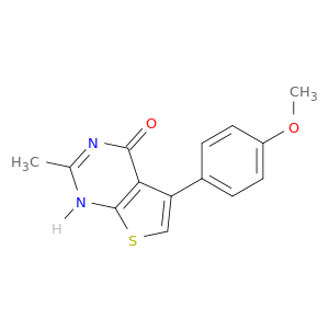 Thieno[2,3-d]pyrimidin-4(1H)-one, 5-(4-methoxyphenyl)-2-methyl-